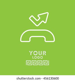 Web icon. Missed call