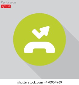 Web icon. Missed call