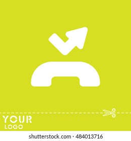 Web icon. Missed call