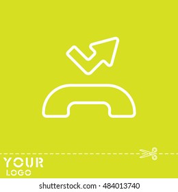 Web icon. Missed call