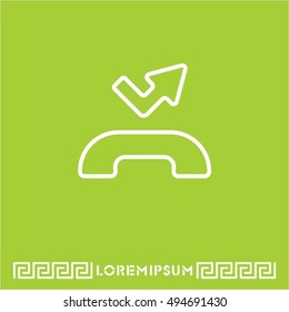 Web icon. Missed call