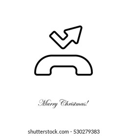 Web icon. Missed call
