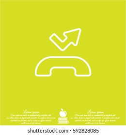 Web icon. Missed call