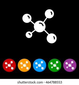 Web icon. Molecule