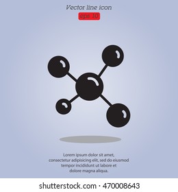 Web icon. Molecule