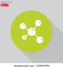 Web icon. Molecule