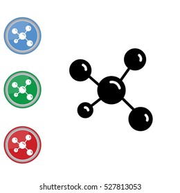 Web icon. Molecule