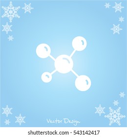 Web icon. Molecule