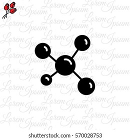 Web icon. Molecule