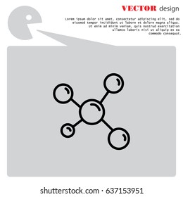 Web icon. Molecule