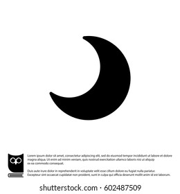 Web icon  Moon  crescent