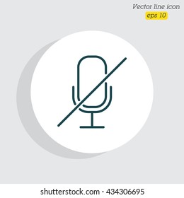 Web icon. Mute