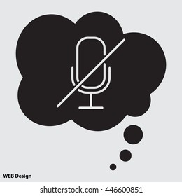 Web icon. Mute