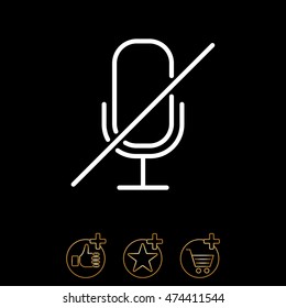 Web icon. Mute