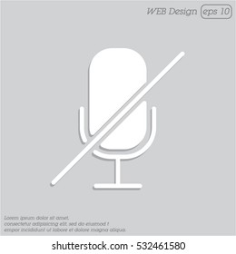 Web icon. Mute
