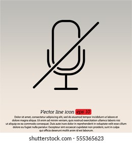 Web icon. Mute