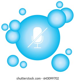 Web icon. Mute. vector illustration