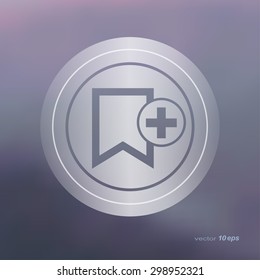 Web icon on the blurred background.  Like Symbol. Vector illustration