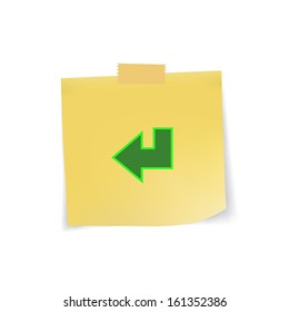 Web icon on note pad paper,vector