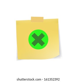 Web icon on note pad paper,vector