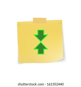 Web icon on note pad paper,vector