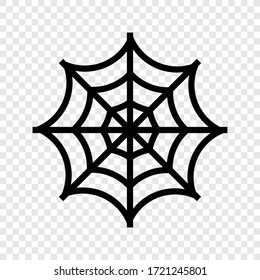 Web icon on transparent grid