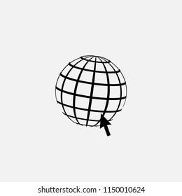 Web icon on white background