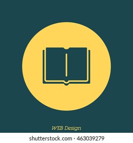 Web icon. Open book