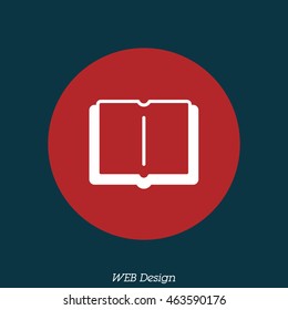 Web icon. Open book