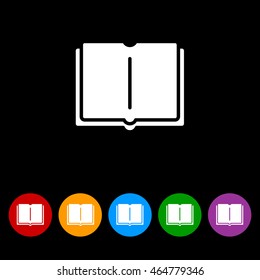 Web icon. Open book