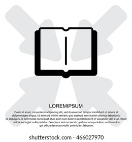 Web icon. Open book