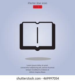 Web icon. Open book