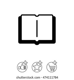 Web icon. Open book
