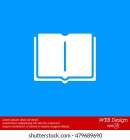 Web icon. Open book