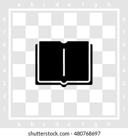 Web icon. Open book