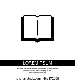 Web icon. Open book