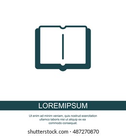 Web icon. Open book