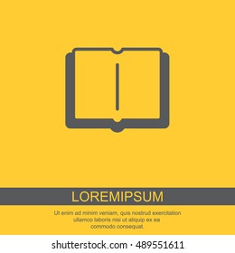 Web icon. Open book