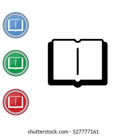 Web icon. Open book