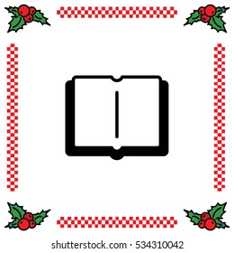 Web icon. Open book