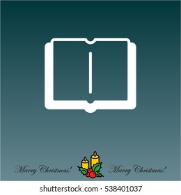 Web icon. Open book
