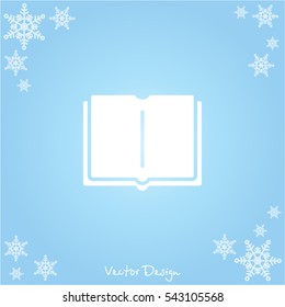 Web icon. Open book