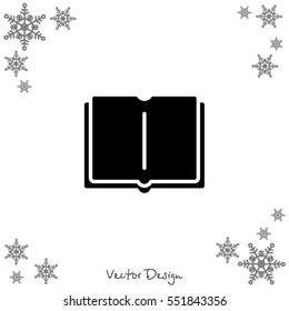 Web icon. Open book