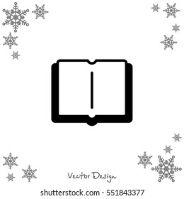 Web icon. Open book