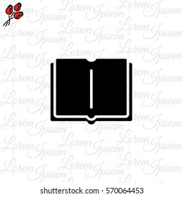Web icon. Open book