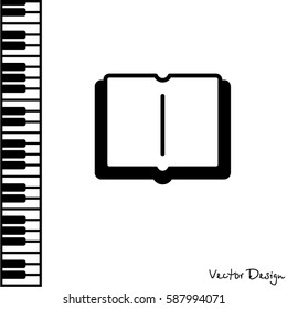 Web icon. Open book