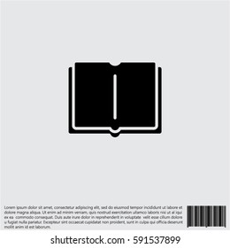 Web icon. Open book