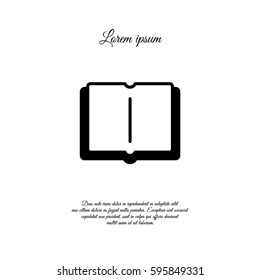 Web icon. Open book