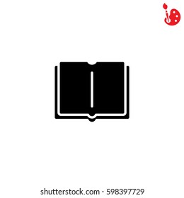 Web icon. Open book