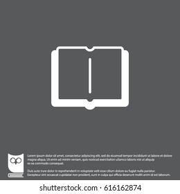 Web icon. Open book